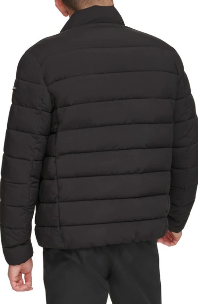 Shop Calvin Klein Stretch Puffer Jacket In Ebony