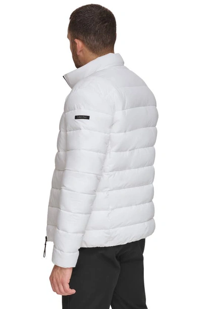 Calvin Klein Men's Stretch Puffer Jacket In White