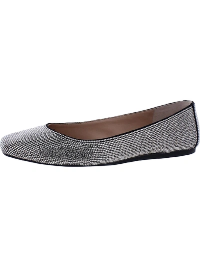 Shop Inc Juney Womens Rhinestone Square Toe Ballet Flats In Grey