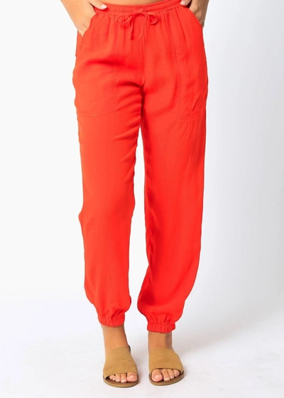 Shop Olivaceous Beach Pants In Orange