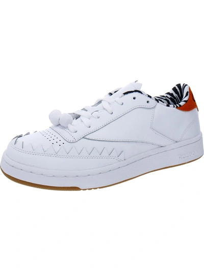 Shop Reebok Club C Mens Lifestyle Embellished Athletic And Training Shoes In White