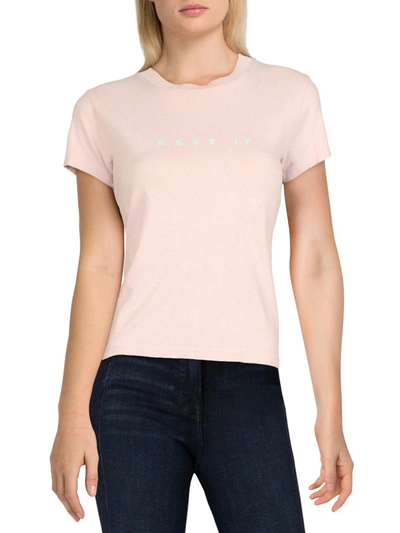 Shop Mother Womens Tee Logo T-shirt In Pink