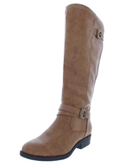 Shop Baretraps Yalina2 Womens Wide Calf Faux Leather Riding Boots In Multi