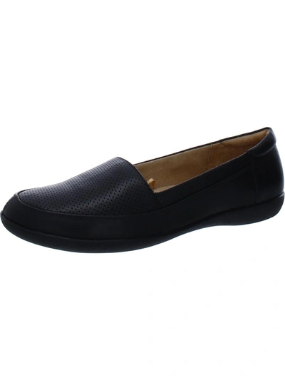 Shop Naturalizer Fuji Womens Leather Perforated Loafers In Black