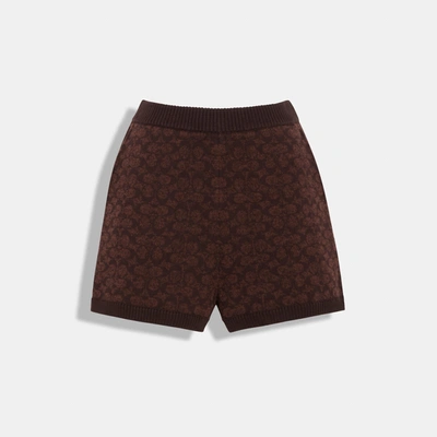 Coach Outlet Signature Knit Set Shorts In Multi