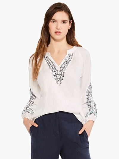 Shop Nic + Zoe Embroidered Solstice Top In Multi