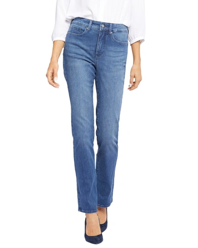 Shop Nydj Petites Curves Marilyn Heavenly Straight Jean In Blue