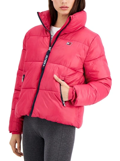 Tommy Hilfiger Sport Womens Quilted Hooded Puffer Jacket In Pink | ModeSens