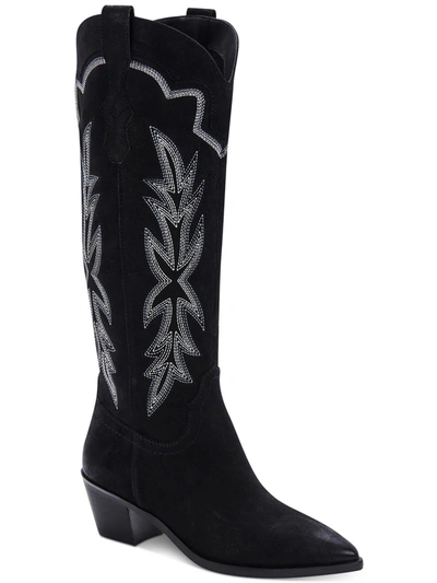 Shop Dolce Vita Shiren Womens Leather Tall Cowboy, Western Boots In Multi
