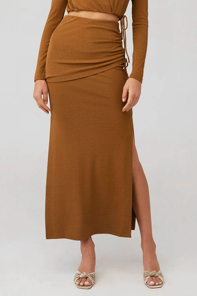 Shop Significant Other Marie Skirt In Toffee In Brown