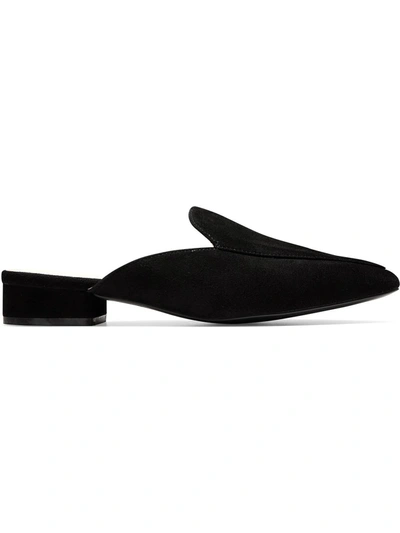 Shop Cole Haan Piper Womens Suede Slip On Mules In Black