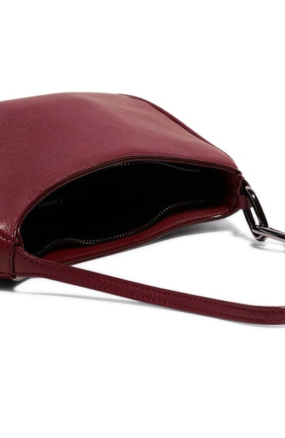 Shop House Of Want Newbie Vegan Leather Shoulder Bag In Burgundy