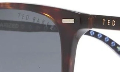Shop Ted Baker 54mm Rectangle Sunglasses In Tortoise