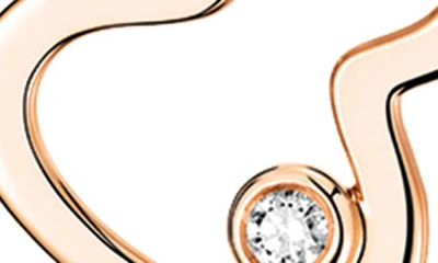 Qeelin Petite Wulu Diamond Open Pendant Necklace In Rose Gold
