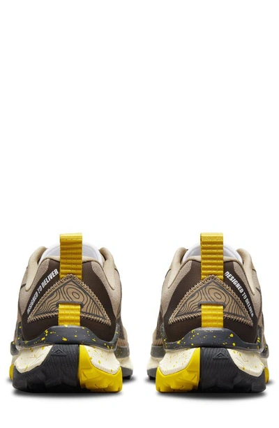 Shop Nike Wildhorse 8 Trail Running Shoe In Khaki/ Vivid Sulfur