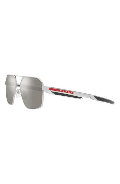 Prada Linea Rossa Man Sunglass Ps A50s In Silver
