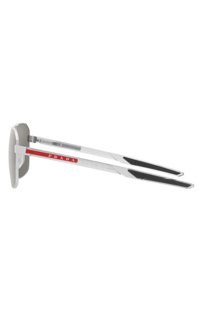 Prada Linea Rossa Man Sunglass Ps A50s In Silver