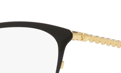 Shop Tory Burch 53mm Square Optical Glasses In Shiny Gold