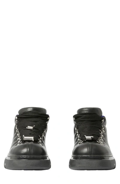 Shop Burberry Trek Barbed Wire Hiking Boot In Black