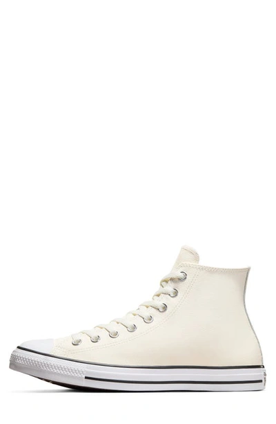 Shop Converse Chuck Taylor® All Star® Leather High Top Sneaker In Egret/ Vintage White/ White