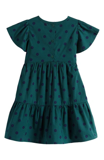 Shop Tucker + Tate Kids' Polka Dot Flutter Sleeve Dress In Green Bug Dora Dot