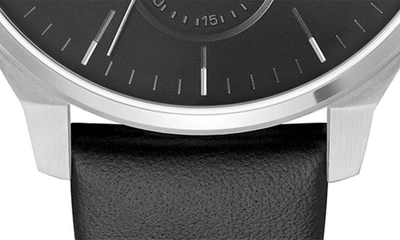 Shop Hugo Boss Tyler Leather Strap Watch, 43mm In Black