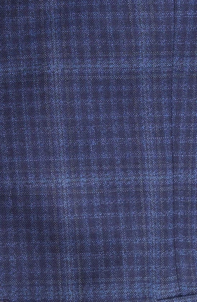 Shop Peter Millar Tailored Fit Plaid Wool Sport Coat In Blue