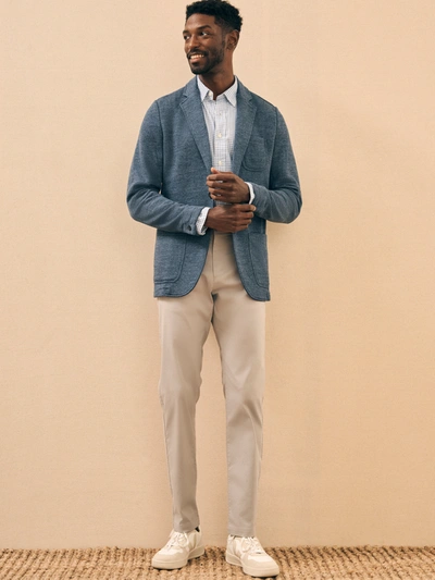 Faherty Inlet Knit Blazer (tall) In Deep Navy Melange