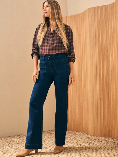 Faherty Stretch Terry Patch Pocket Pants Wash In Clermont