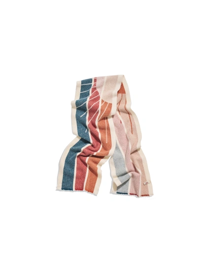 Faherty Sun And Wave Scarf In Ivory