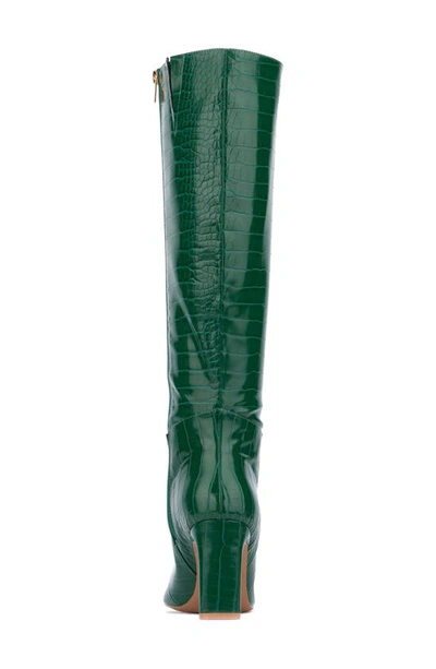 New York And Company Knee High Boot Green In Green