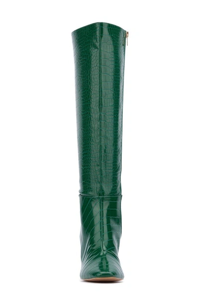 New York And Company Knee High Boot Green In Green