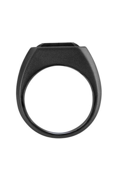 Shop Effy Sterling Silver Onyx Ring In Black