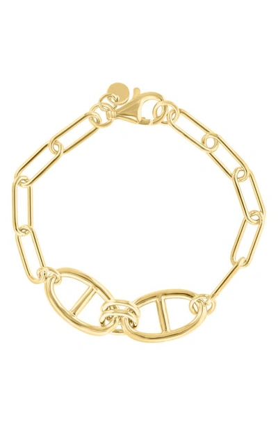Shop Effy Paperclip Chain Bracelet In Gold