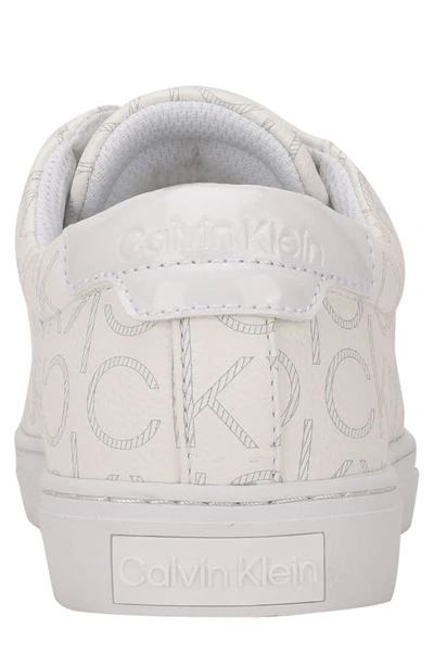 Calvin Klein Gules Logo Monogram Sneaker In Black 002