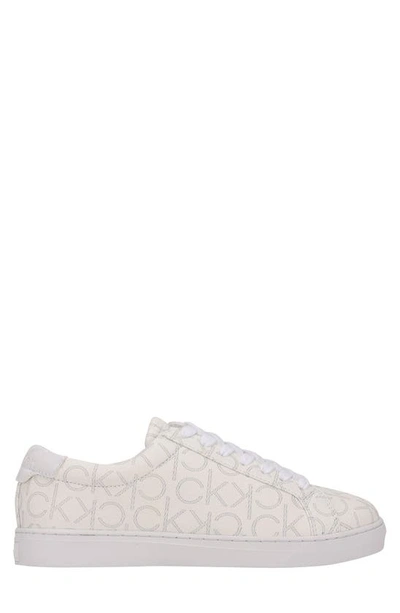 Calvin Klein Gules Logo Monogram Sneaker In Black 002