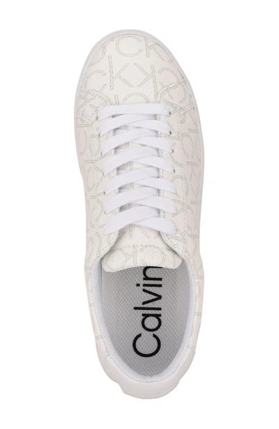 Calvin Klein Gules Logo Monogram Sneaker In Black 002