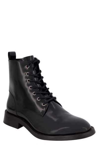 Shop Karl Lagerfeld Plain Toe Boot In Black
