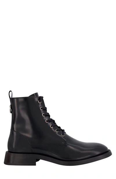 Shop Karl Lagerfeld Plain Toe Boot In Black