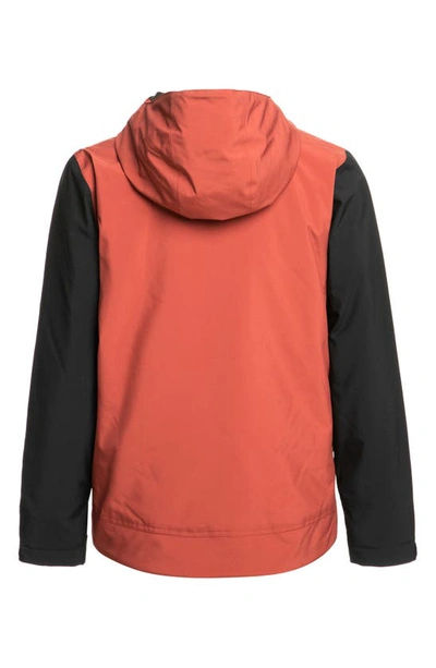 Shop Quiksilver Kids' Ridge Water Repellent Insulated Recycled Polyester Jacket In Marsala