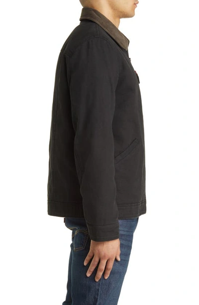 Shop Levi's Corduroy Collar Workwear Jacket In Black