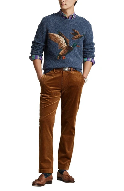 Polo Ralph Lauren Men's Stretch Straight Fit Corduroy Pants In Golden Brown