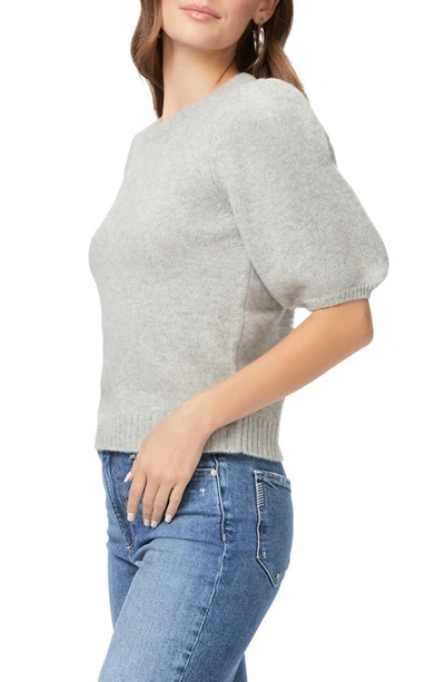 Shop Paige Lucerne Elbow Sleeve Sweater In Heathered Grey