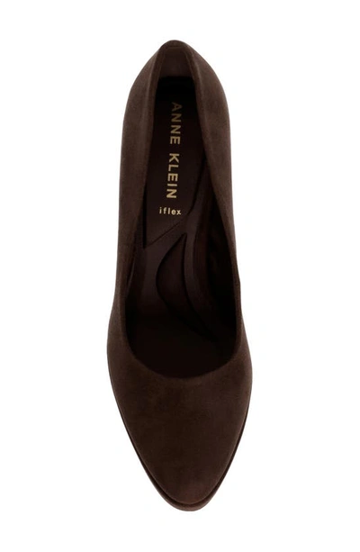 Shop Anne Klein Jael Platform Pump In Dk Brown Ms