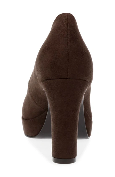 Anne Klein Jael Platform Pump In Dk Brown Ms