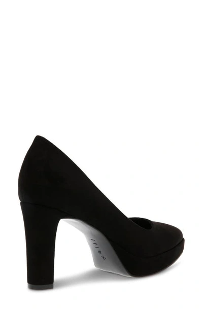 Shop Anne Klein Jael Platform Pump In Black Smooth