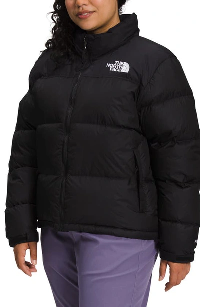 The North Face 1996 Retro Nuptse Hooded Quilted Shell Down Jacket In Recycled Tnf Black