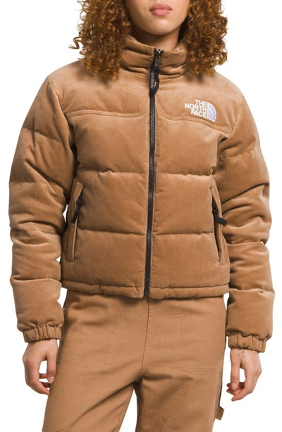 Shop The North Face 1992 Reversible 2-in-1 Nuptse® 600 Fill Power Down Jacket In Almond Butter/ Coal Brown