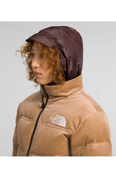 Shop The North Face 1992 Reversible 2-in-1 Nuptse® 600 Fill Power Down Jacket In Almond Butter/ Coal Brown