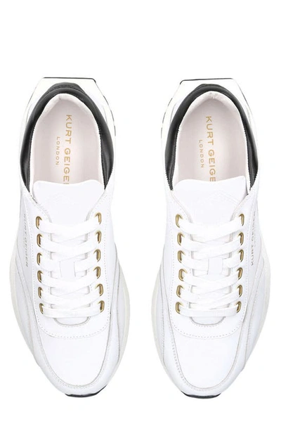 Shop Kurt Geiger Gaspar Sneaker In Open White